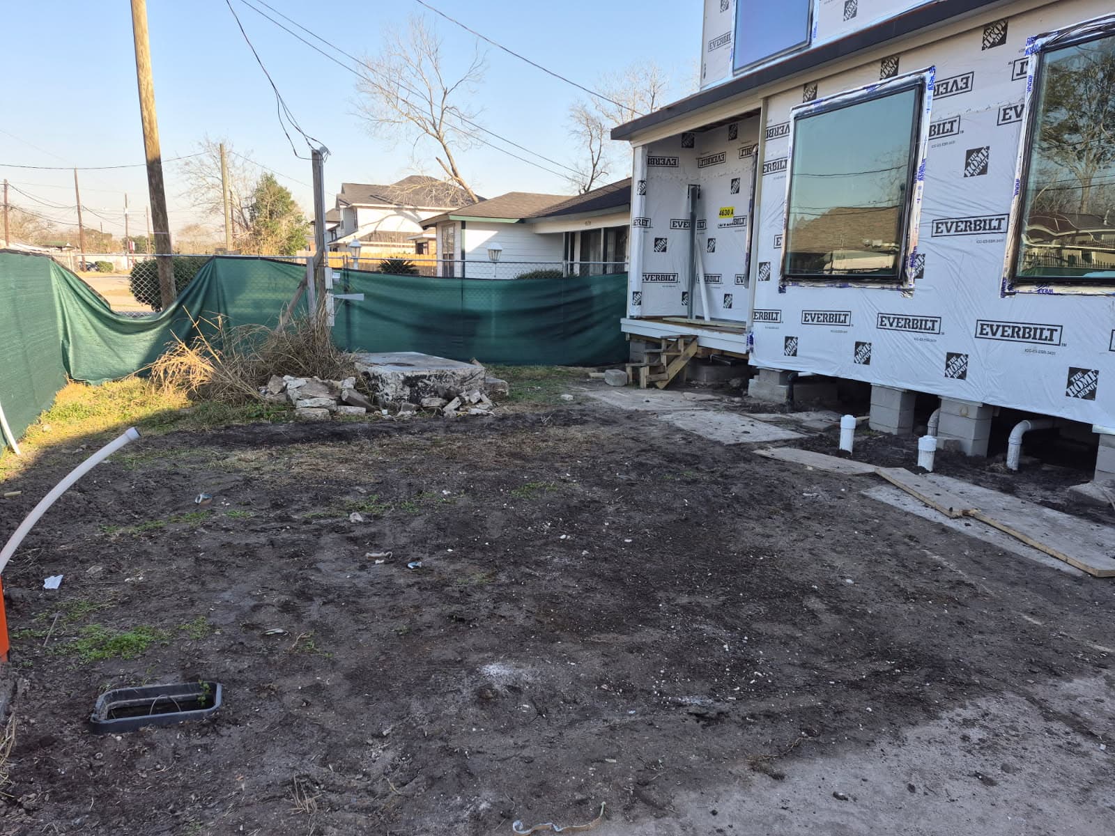 Before - Construction Lot Cleanup